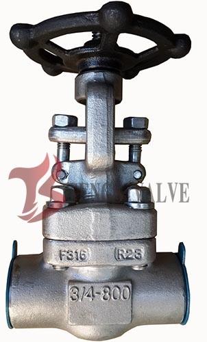 Buy cheap Stainless Forged Steel Valves 800LB , A182 F316 Socket Weld Gate Valve from wholesalers
