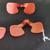 Buy cheap Lightweight Red Round Poultry Glasses Anti Pecking Eye Mask For Adult Chickens product