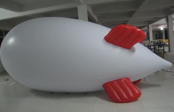 Buy cheap Inflatable advertising blimp / inflatable giant helium airplane / flying WHITE 5mL blimp from wholesalers