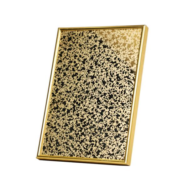 Buy cheap 201 304 Golden Pattern Stainless Steel Sheet Etched Elevator Door Frame Wall from wholesalers