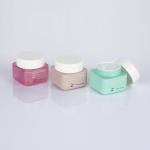 Food Grade Empty Face Cream Containers Double Wall Square 50g