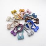 Navy Blue Polyester Thread Magnet Box Curtain Strap