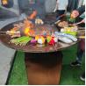 Buy cheap ISO9001 Corten Steel BBQ Grill 500mm Steel Fire Pit BBQ Rusty Red from wholesalers
