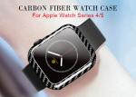 Black Scratchproof Apple Watch 4 Carbon Fiber Case 44mm