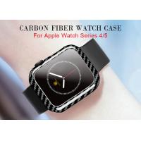 Buy cheap Black Scratchproof Apple Watch 4 Carbon Fiber Case 44mm product