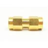 Buy cheap 50Ω Brass Gold Plated SMA RF Adapter Beryllium Bronze Contacts from wholesalers