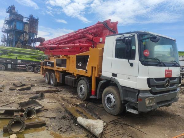 42 M Putzmeister Concrete Pump Truck Refurbished with Mercedes Chassis Spare