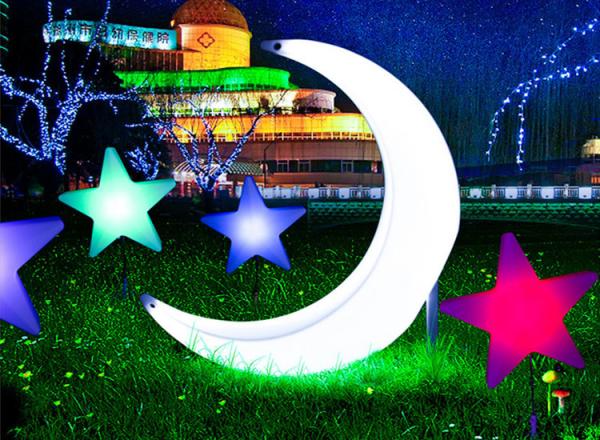 Buy cheap Crescent Moon Star Landscape Lamp Lawn Grass Courtyard Beautiful Decoration from wholesalers