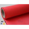 Buy cheap Acrylic Coated Fiberglass Fire Blanket Materials Red 0.45mm Welding Protection from wholesalers