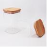 Buy cheap High Borosilicate Snack Glass Storage Jars 1600ml With Bamboo Lids from wholesalers