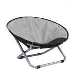 Folding Black Elevated Dog Bed Chair Portable Round Elevated Cat Bed Waterproof