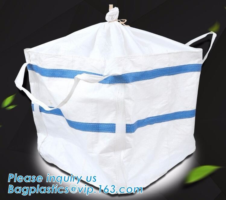 100% New Virgin Polypropylene PP Woven Big Bulk Bag Jumbo Bag FIBC For Packing Sand 1 Ton 1.5 Ton 2 Ton Made In package