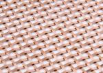 ISO9000 Red Decorative Woven Wire Mesh 1.8mm Thick 3.36kg/M2