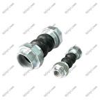 Floating flange double spherical flexible bellow threaded rubber expansion