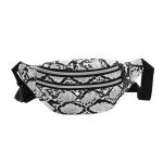 Serpentine Waist Bag Women Fashion Fanny Pack PU Hip Bum Bag Ladies Belt Pouch