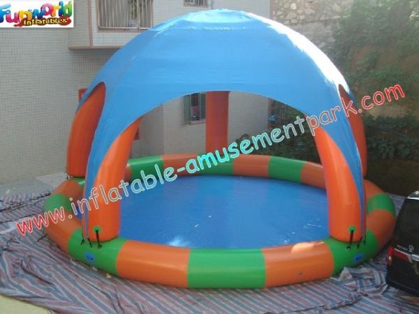 Buy cheap Tent Cover Inflatable Swimming Pool With CE / UL Pump Water Games from wholesalers