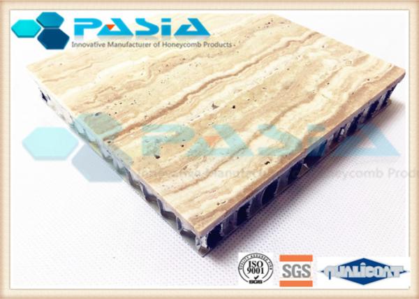 Buy cheap Interior Wall Design Lightweight Cladding Panels , Travertine Composite Stone Panels from wholesalers