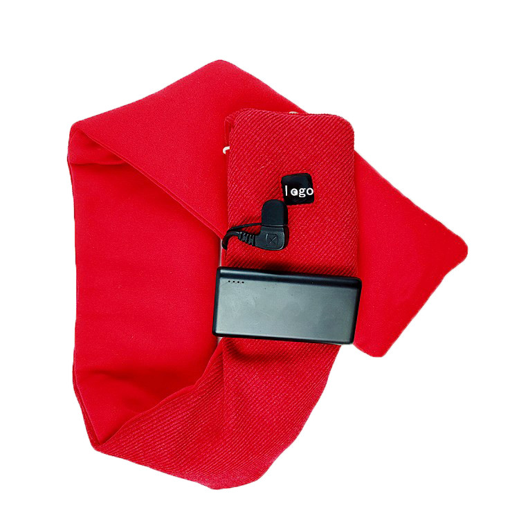Knitted Electric Heating Scarf For Winter 65degree Temperature Graphene Material