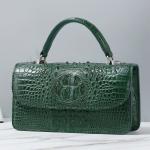 Fashion Designer Genuine Crocodile Leather Women Small Handbag Purse Authentic