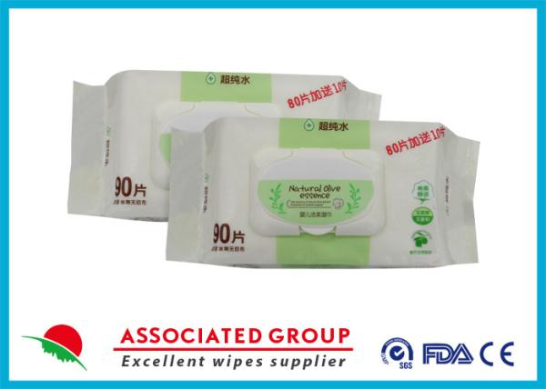 Buy cheap Perfume Free Baby Wet Tissue 19 * 20CM With Flushable Nonwoven Spunlace Material from wholesalers