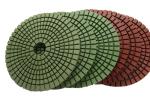 Abrasion Resistant Diamond Resin Polishing Pads Installed On Portable Grinding