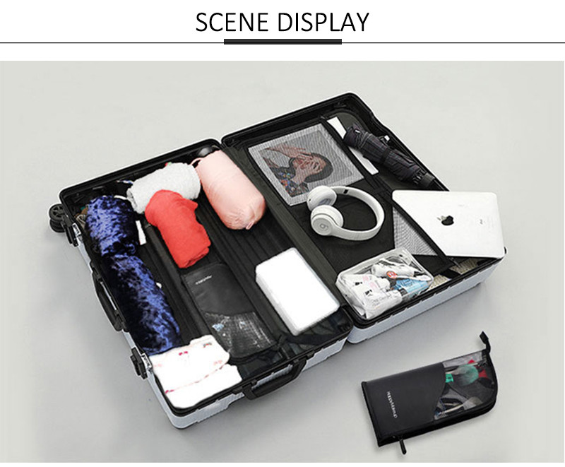 Wear Resistant Polyester Fabric Cosmetic Brush Bag For Travel