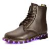 Buy cheap Winter Leather Rechargeable LED Sneakers For Adult 35 - 45 Size Breathable from wholesalers