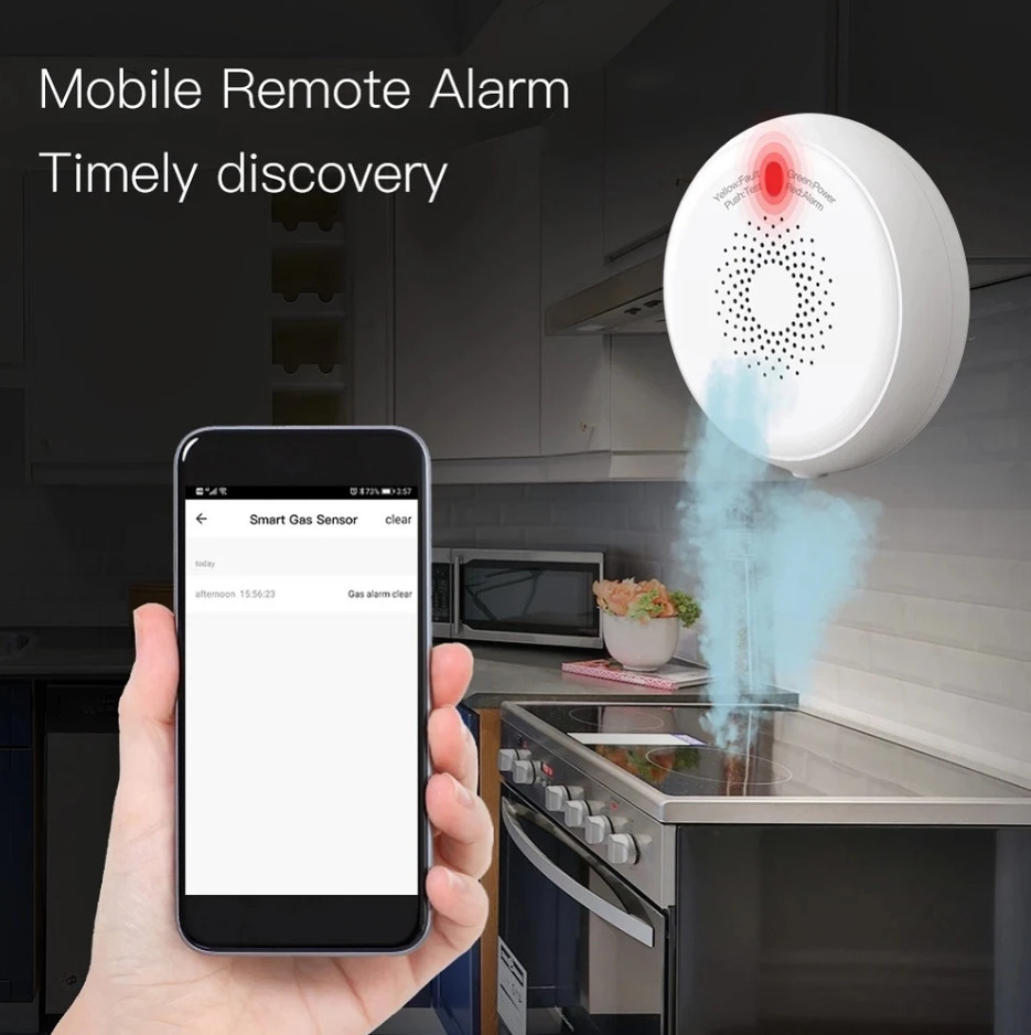 smart Zigbee gas leakage detector sensor tuya smart home security alarm system tuya app remote Sale