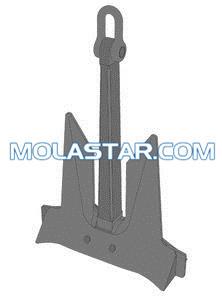 Buy cheap Hot Dip Galvanized Stainless Steel Molastar AC-14 Anchor Steel Anchor For Marine High Holding Power Anchor from wholesalers