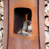 Buy cheap Tendu Design Corten Steel Outdoor Fireplace Wood Storage For Backyard from wholesalers