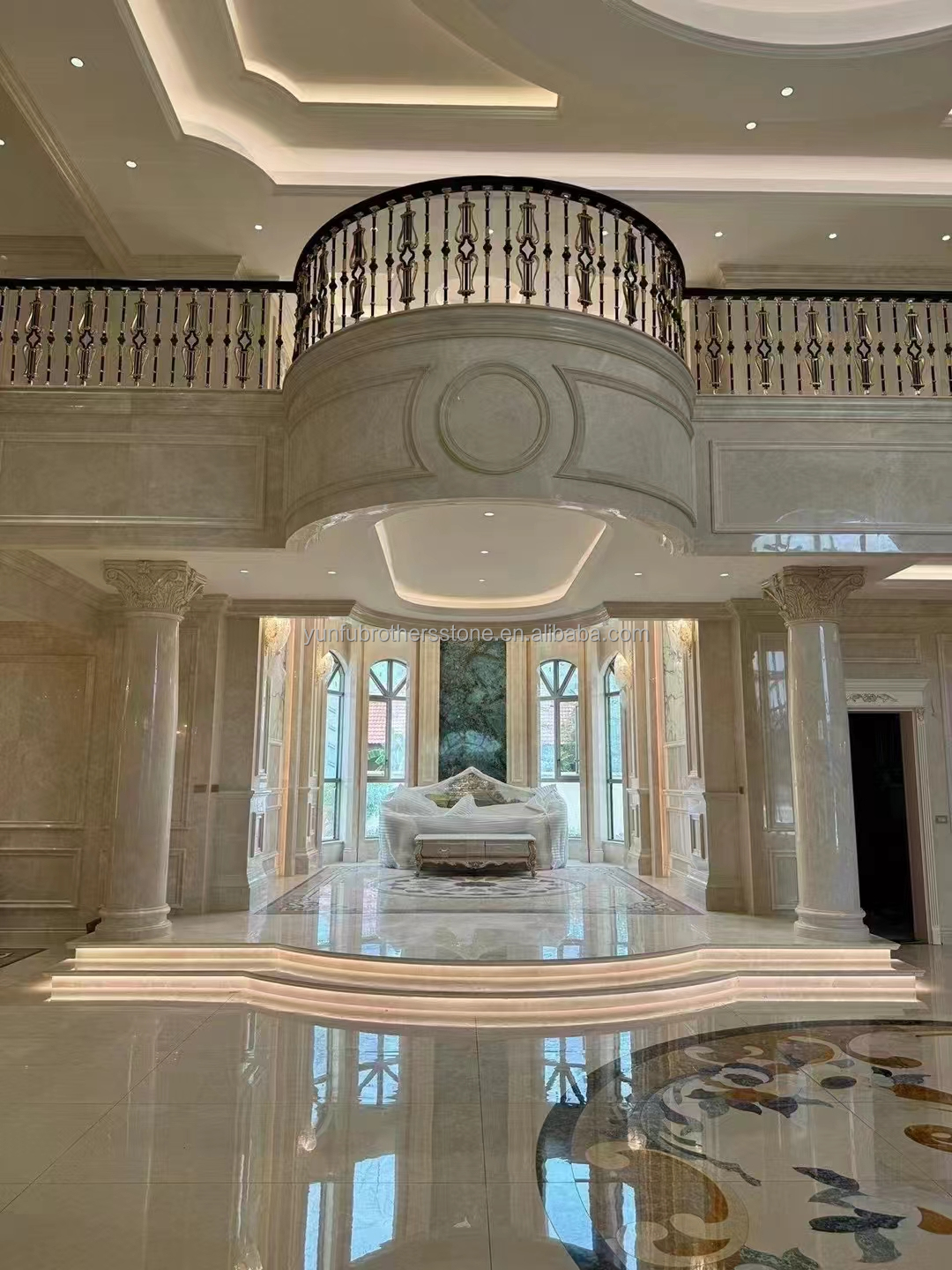 Calcite Marble Polished Bianco Botticino for High End Shanna Beige Wall Panel Design