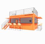 Affordable 20ft or 40ft Shipping Container Prefabricated Shops Stores with