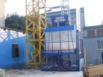 Building Material Cage Hoist 1200kg Red Painted 3.6 x 1.5 x 2.5m