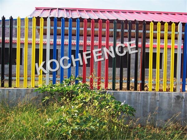 Buy cheap Free Standing Steel Palisade Fencing Euro Style D / W Pale Type High security from wholesalers