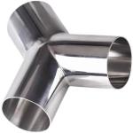 1/8"--4" Silver WZ DN50 SS304 316L Stainless Steel Sanitary Y type Tee Pipe