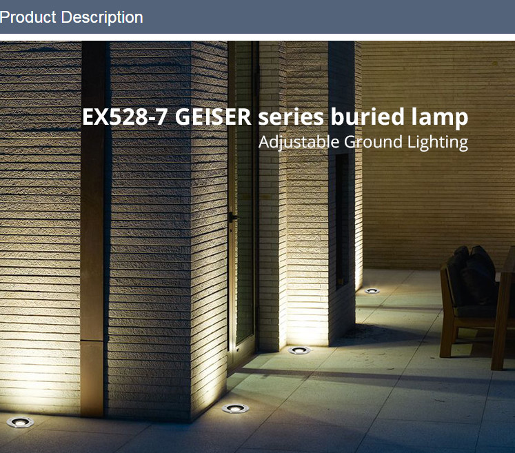 Adjustable 7W 316SS LED Underground Lights