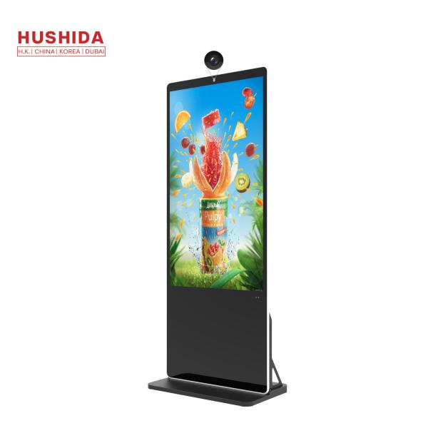 Buy cheap Super Thin Floor Standing Advertising Display 55 Inch Indoor With Camera 1080p from wholesalers