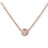 Buy cheap Diamond Pendant Necklace Rose Gold Stainless Steel Necklace 450mm length necklace from wholesalers