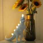 SELETTI JURASSIC Table Lamps for Bedroom Resin Bronto T-Rex animal table lamp(WH