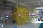 2.4m Dia Inflatable Water Rolling Toy For Kids Yellow PVC Inflatable Water