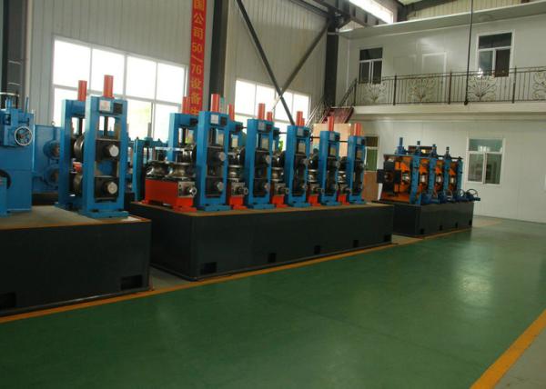 Quality Adjustable Pipe Size Steel Pipe Production Line Carbon Steel With 100m / Min Running Speed for sale