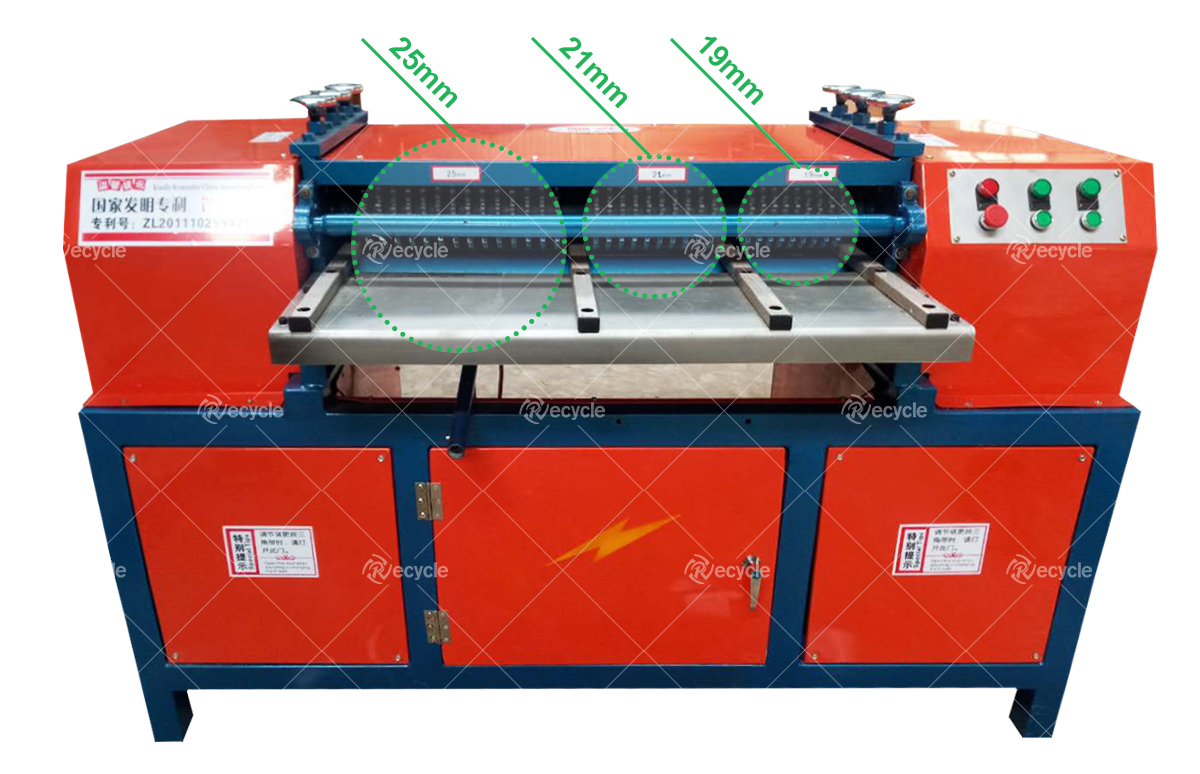 200-300kg/h AC Radiator Recycling Plant Copper Aluminum Tube Cutting Machine