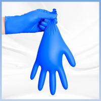 Buy cheap CE FDA Navy Blue Dental Exam Gloves Nitrile Gloves Food Safe product