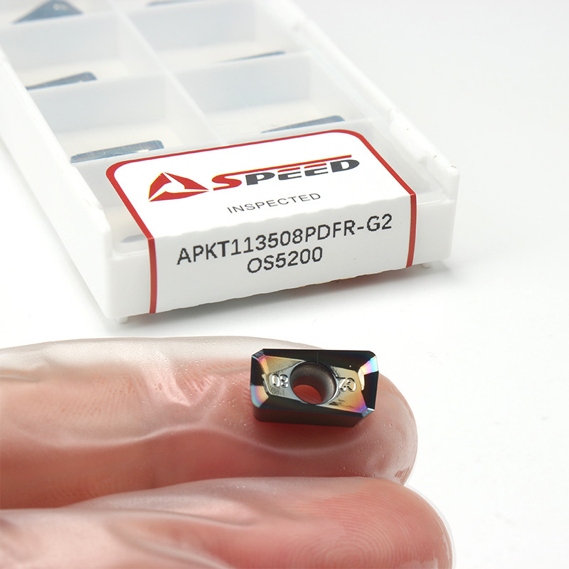 Speed APKT113508PDFR-G2 Polished/DLC Coated Carbide Insert For Aluminum Milling