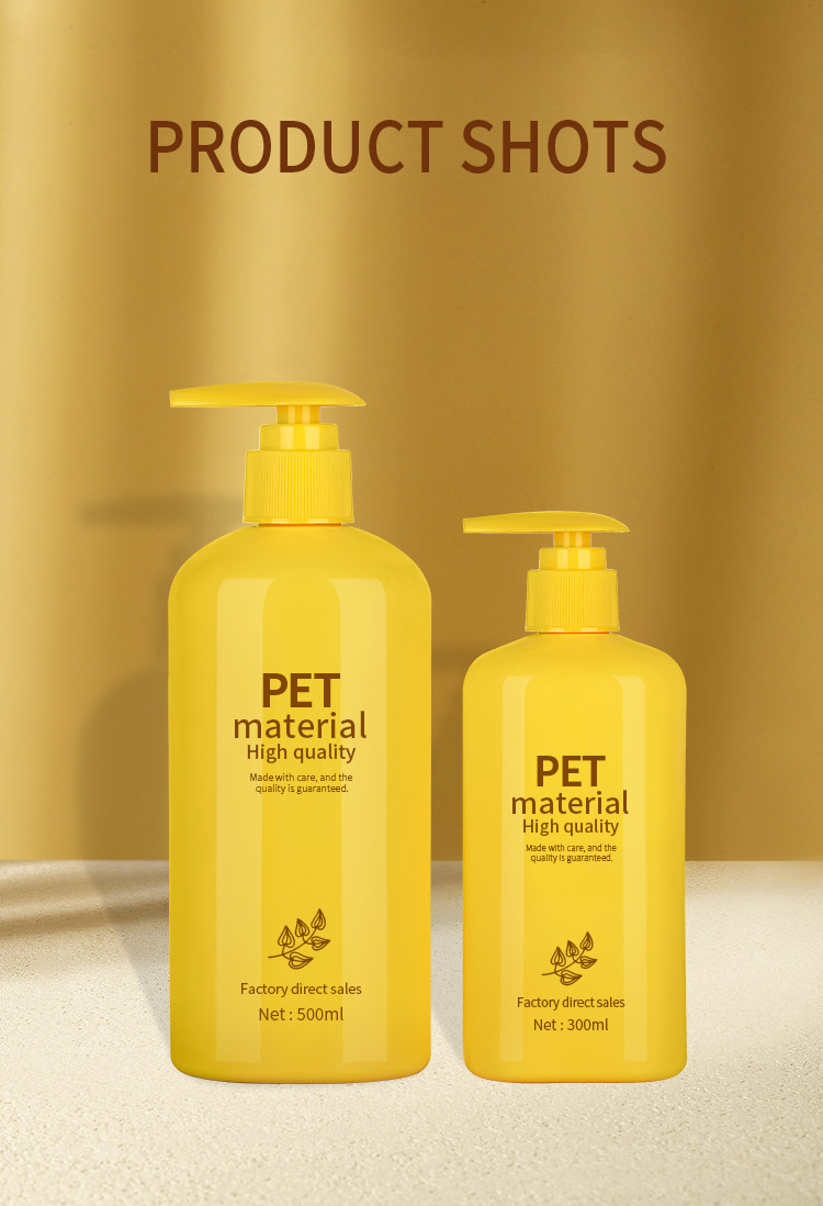 300 ml 500 ml nordic baby yellow custom cleanser essence soft touch body foaming bubble soap bottles