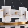 Buy cheap Led Creative Chandelier For Living Room White Ring Marble Chandelier(WH-MI-318) from wholesalers