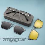 Goggles Triple Purpose Glasses Pultitanium Aluminum Magnetic Glasses
