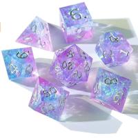 Buy cheap Antiwear Resin Unicorn Dice Set Sharp Edges Sturdy Multipurpose product