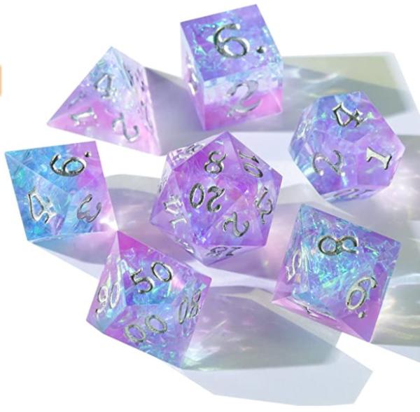 Buy cheap Antiwear Resin Unicorn Dice Set Sharp Edges Sturdy Multipurpose from wholesalers