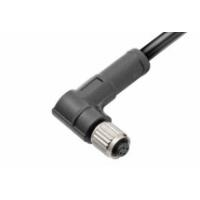 Buy cheap M5 Angled Female Overmolded Plug Connector 3/4pin Black 20A Solder IP67 product